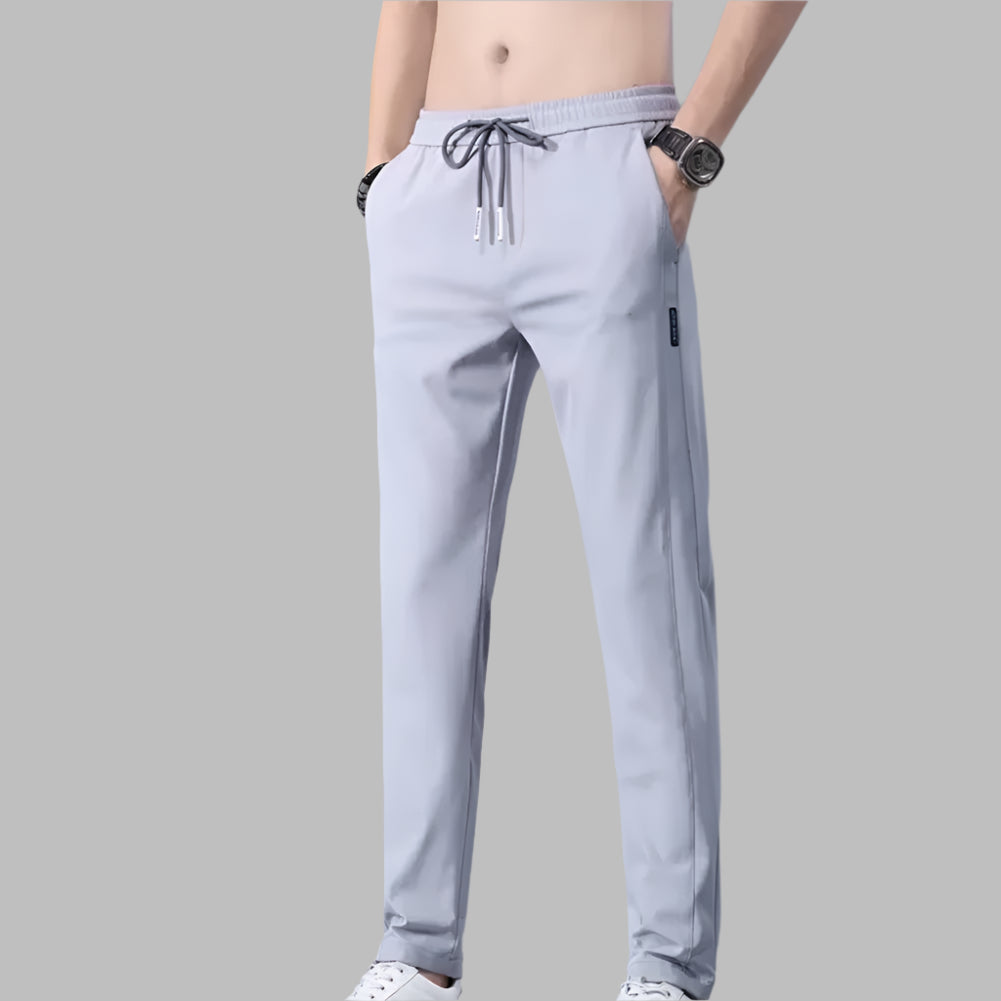 Men'S Trousers Loose Straight-Leg Casual Pants Thin Quick-Drying Sports Pants