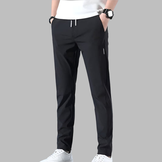 Men'S Trousers Loose Straight-Leg Casual Pants Thin Quick-Drying Sports Pants